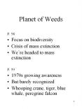 Planet of Weeds PowerPoint PPT Presentation