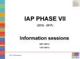 IAP PHASE VII PowerPoint PPT Presentation