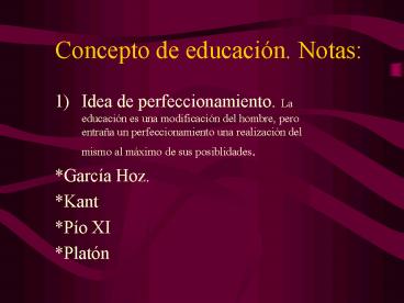 Concepto de educaci