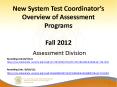 New System Test Coordinator PowerPoint PPT Presentation