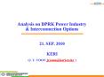 Analysis on DPRK Power Industry PowerPoint PPT Presentation