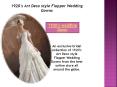 1920's Wedding Gown | Art Deco Wedding Gown PowerPoint PPT Presentation