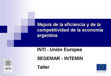 Mejora de la eficiencia y de la competitividad de la econom