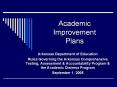 Academic Improvement Plans PowerPoint PPT Presentation