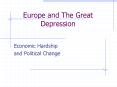Europe and The Great Depression PowerPoint PPT Presentation