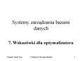 Systemy zarzadzania bazami danych PowerPoint PPT Presentation