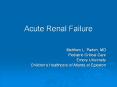 Acute Renal Failure PowerPoint PPT Presentation