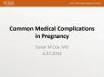 Common Medical Complications in Pregnancy PowerPoint PPT Presentation