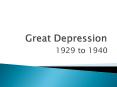 Great Depression PowerPoint PPT Presentation
