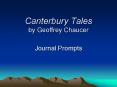 Canterbury Tales by Geoffrey Chaucer PowerPoint PPT Presentation