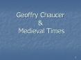 Geoffry Chaucer PowerPoint PPT Presentation