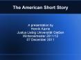 The American Short Story PowerPoint PPT Presentation