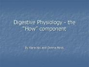 Digestive Physiology - the 