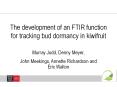 The development of an FTIR function for tracking bud dormancy in kiwifruit PowerPoint PPT Presentation