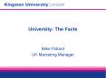 University: The Facts PowerPoint PPT Presentation