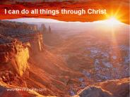 I can do all things through Christ