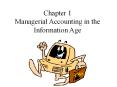Chapter 1 Managerial Accounting in the Information Age PowerPoint PPT Presentation