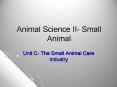 Animal Science II- Small Animal PowerPoint PPT Presentation