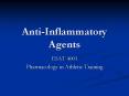 Anti-Inflammatory Agents PowerPoint PPT Presentation