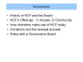 History of NCF and the Board PowerPoint PPT Presentation