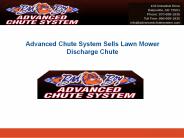 Advanced Chute System Sells Lawn Mower Discharge Chute