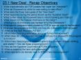 23.1 New Deal : Recap Objectives PowerPoint PPT Presentation