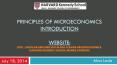 principles of microeconomics introduction WEBsite: http://scholar.harvard.edu/alada/classes/microeconomics-harvard-kennedy-school-mcmpa-students PowerPoint PPT Presentation