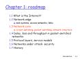 Chapter 1: roadmap PowerPoint PPT Presentation