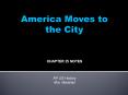America Moves to the City PowerPoint PPT Presentation