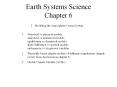 Earth Systems Science Chapter 6 PowerPoint PPT Presentation