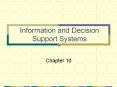 Information and Decision Support Systems PowerPoint PPT Presentation