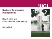 Systems Engineering Management