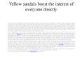 yellow sandles