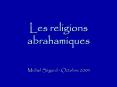 Les religions abrahamiques PowerPoint PPT Presentation