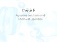 Aqueous Solutions and Chemical Equilibria PowerPoint PPT Presentation