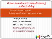 oracle scm discrete manufacturing online training