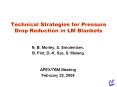 Technical Strategies for Pressure Drop Reduction in LM Blankets PowerPoint PPT Presentation