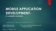 Mobile Application Development Services-MobileApptelligence