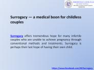 Surrogacy A Medical Boon