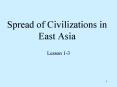 Spread of Civilizations in East Asia PowerPoint PPT Presentation
