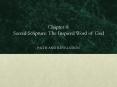 Chapter 4: Sacred Scripture: The Inspired Word of God PowerPoint PPT Presentation
