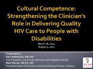 Cultural Competence: Strengthening the Clinician