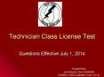 Technician Class License Test PowerPoint PPT Presentation