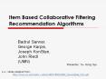 Item Based Collaborative Filtering Recommendation Algorithms PowerPoint PPT Presentation