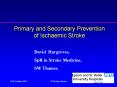 Primary and Secondary Prevention of Ischaemic Stroke PowerPoint PPT Presentation