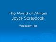 The World of William Joyce Scrapbook PowerPoint PPT Presentation