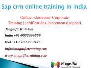 sap crm online training in india