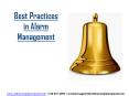 Best Practices in Alarm Management PowerPoint PPT Presentation