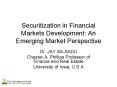 Securitization in Financial Markets Development: An Emerging Market Perspective PowerPoint PPT Presentation