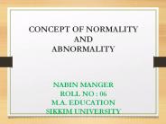 concept of normality and abnormality